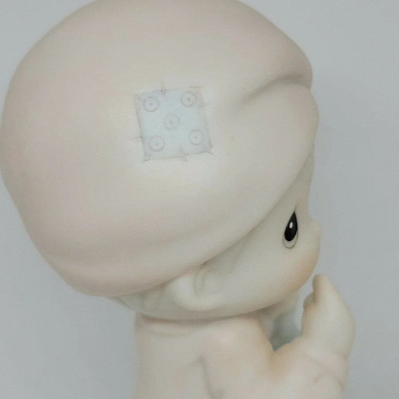 PRECIOUS MOMENTS FIGURINES "A Special Chime for Jesus" Child Holding Bell Duck - Picture 6 of 12